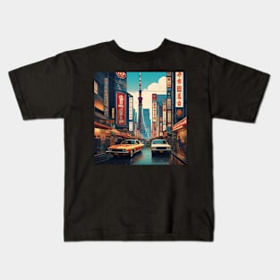 Retro japan Kids T-Shirt